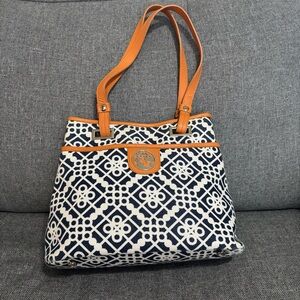 🧜‍♀️SALE🧜‍♀️Spartina 449 Daufuskie Island navy and white shoulder Bag